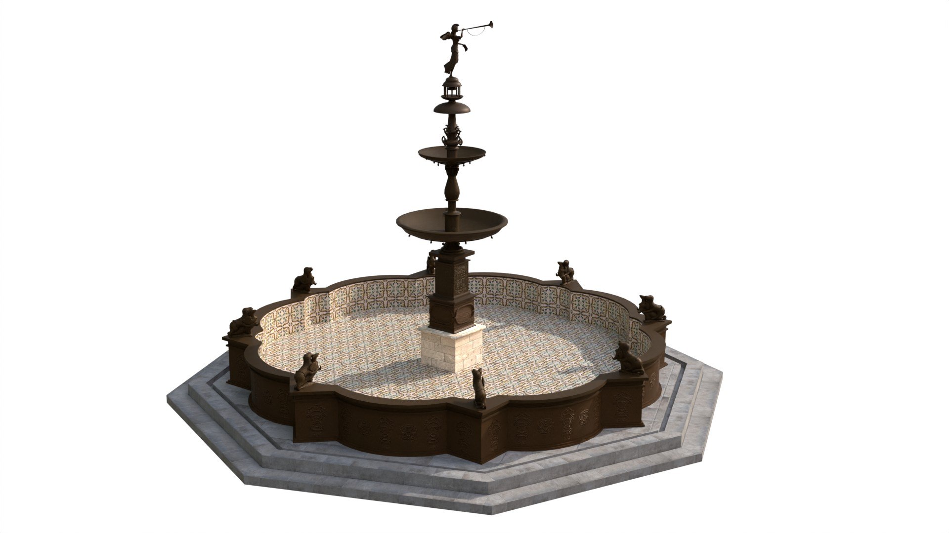 Pileta de la Plaza Mayor de Lima - Low Poly 3D model https://p.turbosquid.com/ts-thumb/Z0/l7avDi/8h/03/jpg/1662345501/1920x1080/fit_q87/5f1a0767eb277d1a407d483ef8c6dc4374b77689/03.jpg