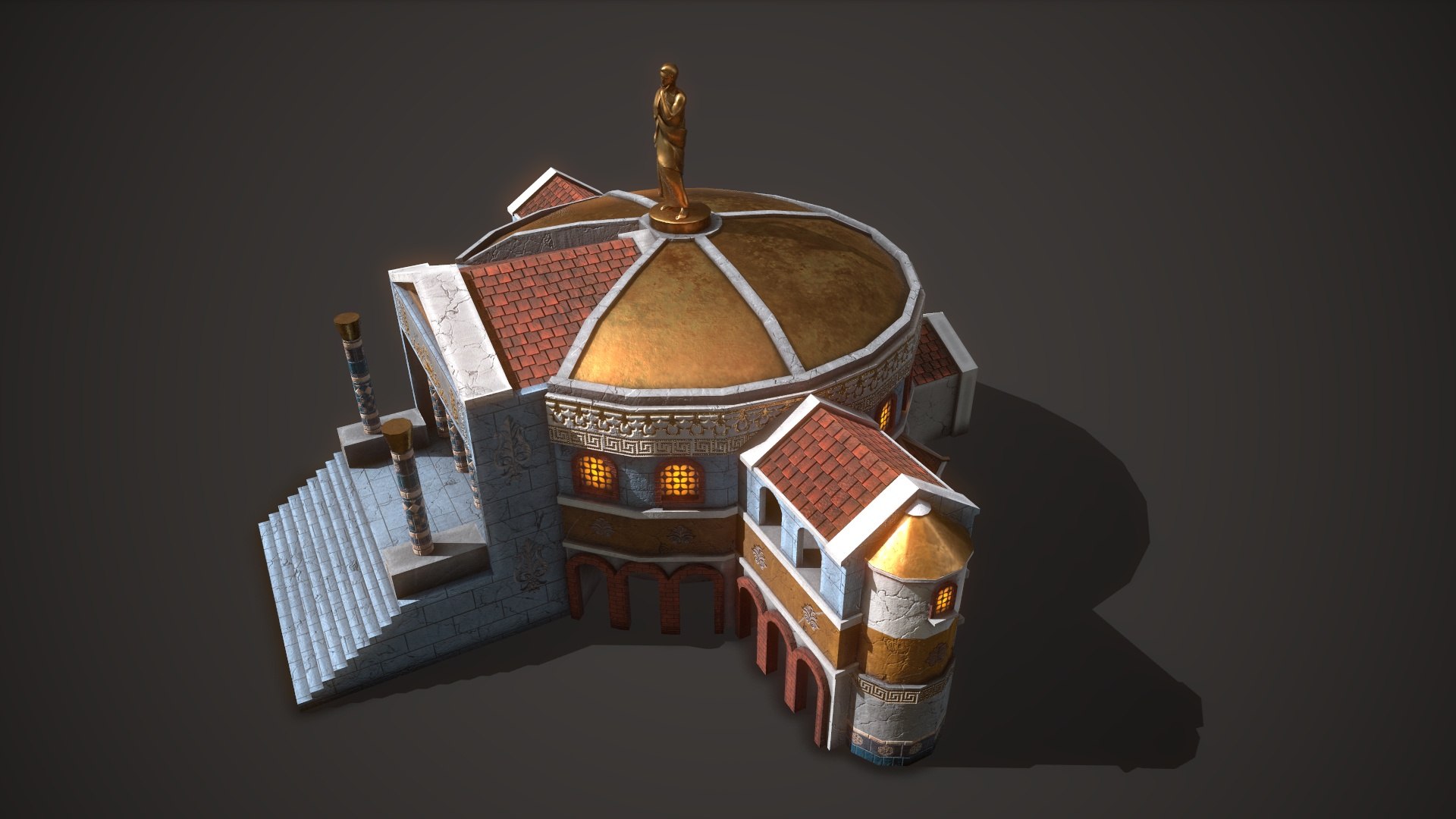 3D Ancient Senate Model - TurboSquid 1650531