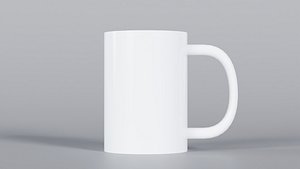 Low Poly Mug 3D Model True PBR Renders Zero Cleanup UVs 4K PBR Textures