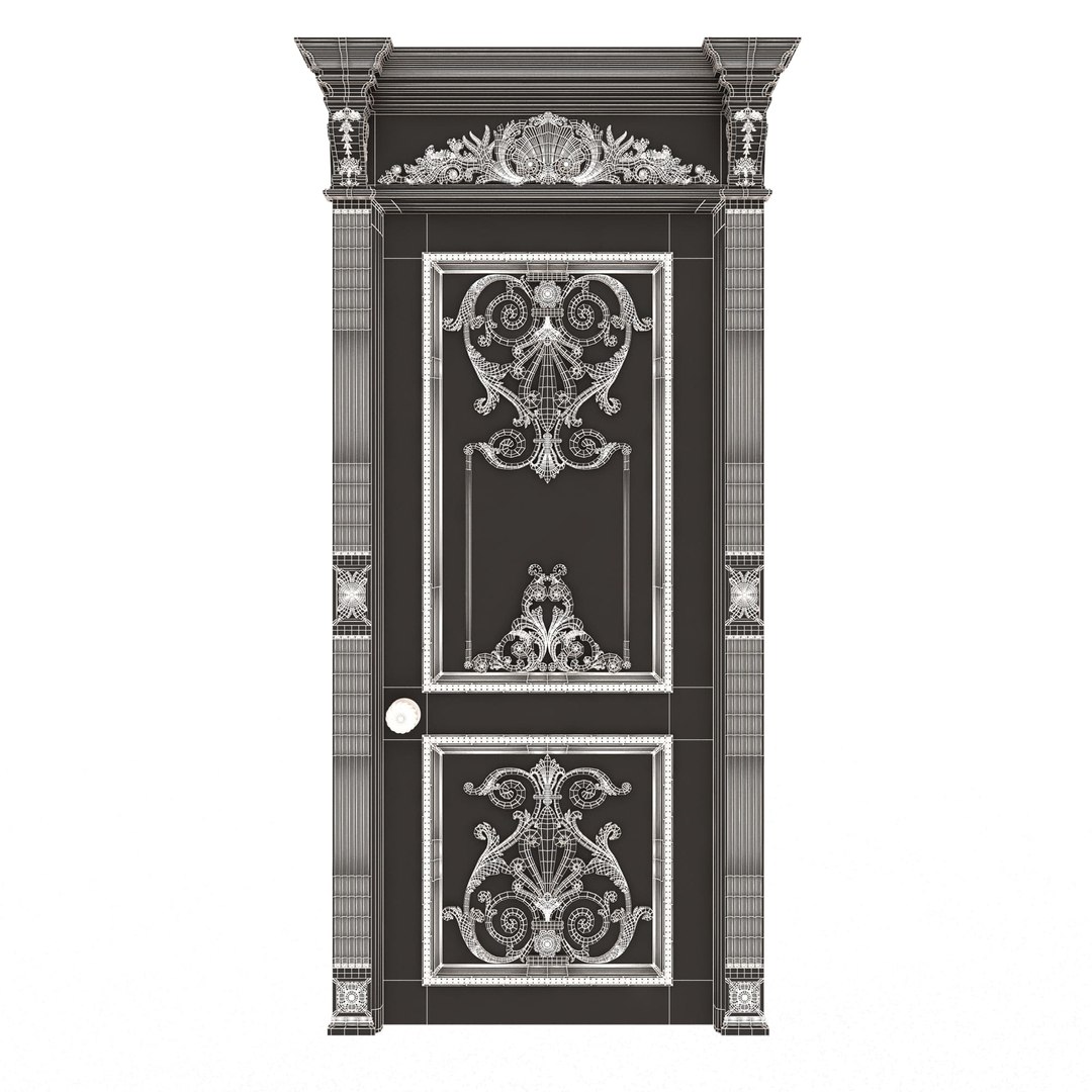 3D model Carved Door Classic 0902 Black https://p.turbosquid.com/ts-thumb/Z0/yuTtf3/k1/wireframe1/jpg/1708273322/1920x1080/fit_q87/dfd0ad09709cd963f95f55d4fbb42580557a4039/wireframe1.jpg