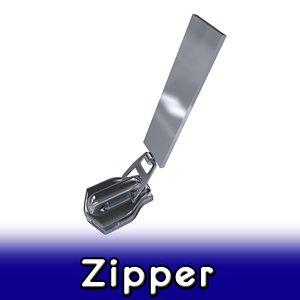 zipper 3 3d model