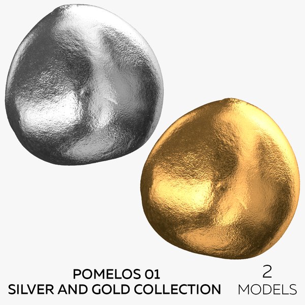 Pomelos 01 Silver and Gold Collection - 2 models 3D model
