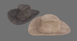 cowboy hat 1c 3D model