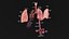 Anatomical Lungs 3D Model with Detailed Respiratory Pathway Educational Cross Section