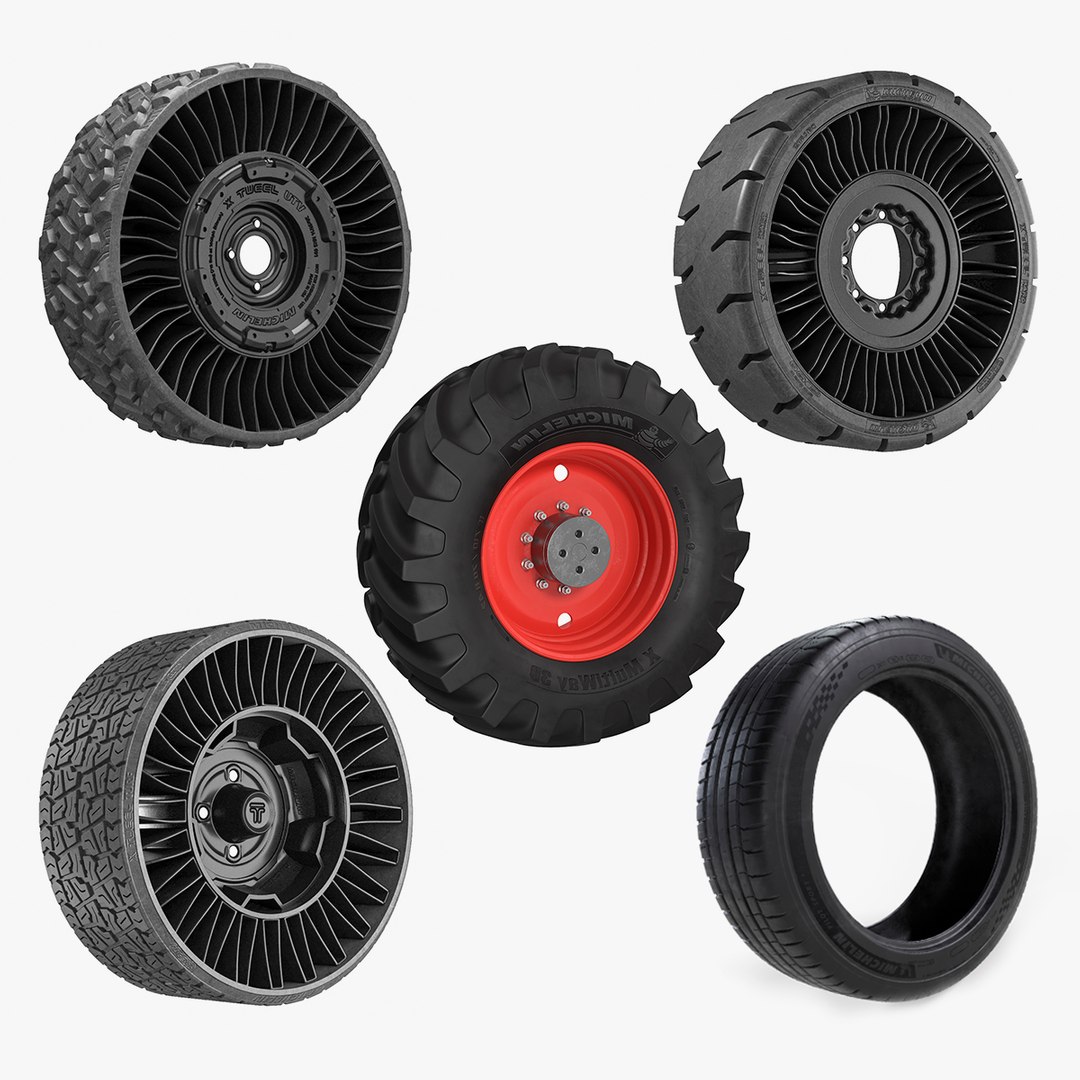 Michelin Tires Collection 3 3D model preview