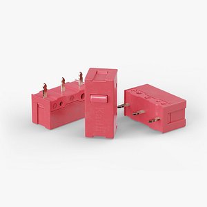 3D Mouse Micro Switch Red model
