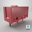 3D Mouse Micro Switch Red model