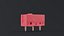 3D Mouse Micro Switch Red model