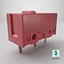 3D Mouse Micro Switch Red model