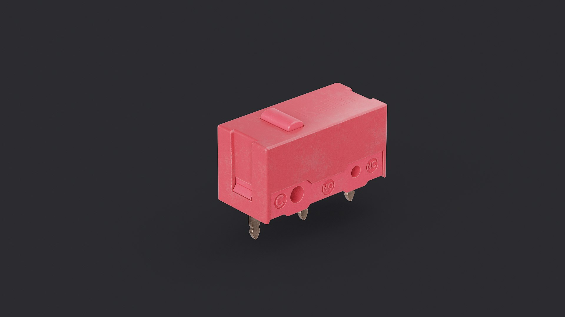 3D Mouse Micro Switch Red Model - TurboSquid 2525490