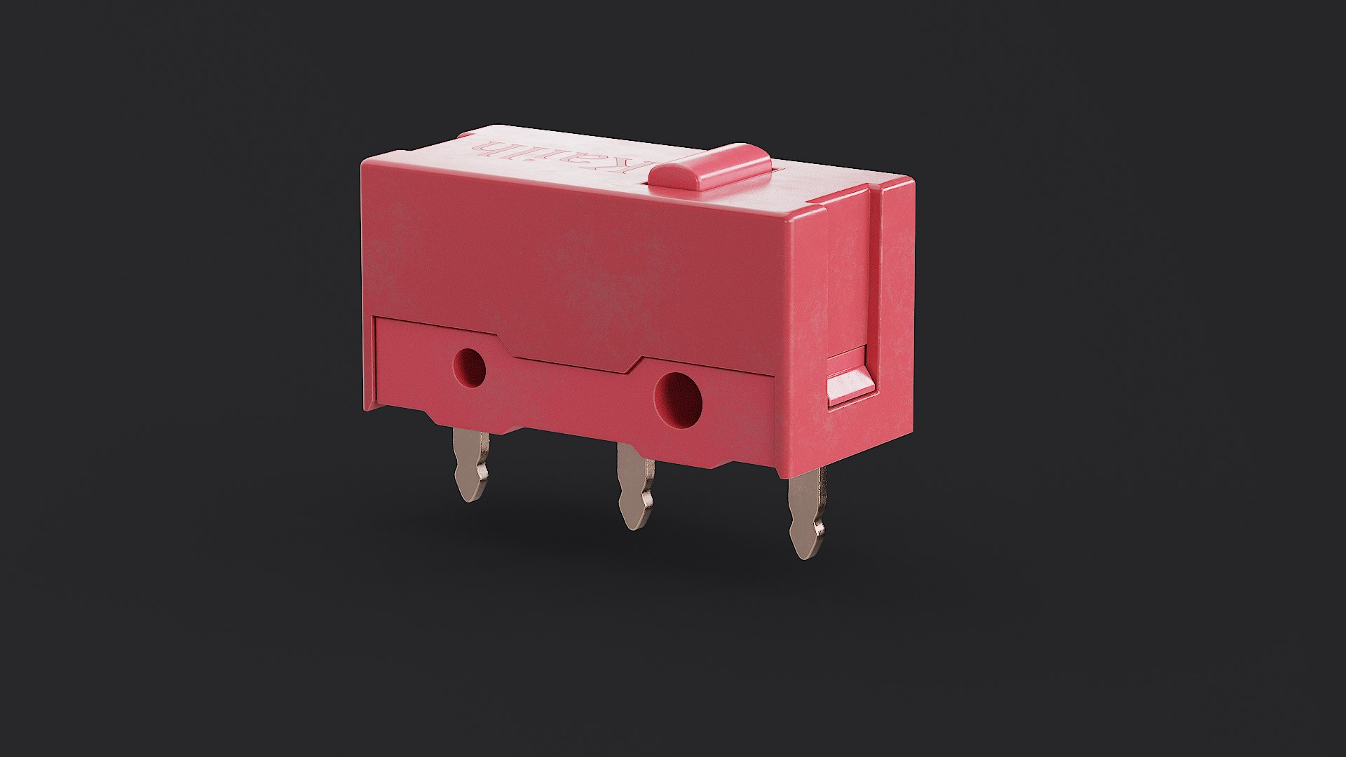 3D Mouse Micro Switch Red Model - TurboSquid 2525490