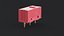 3D Mouse Micro Switch Red model