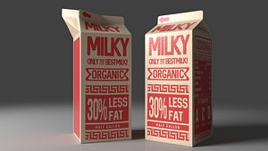 Milk carton with jar