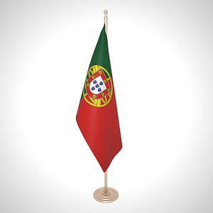 3D portugal flag