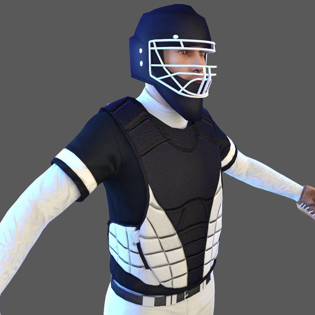 3D Model Baseball Player Ball - TurboSquid 1463490