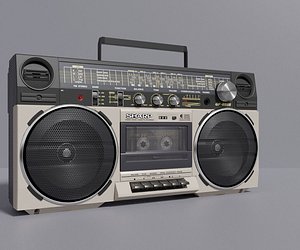 Retro Boom Box Ghetto Blaster