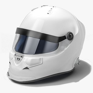 3D Schuberth SF3 ABP F1 Helmet White Mockup 2025