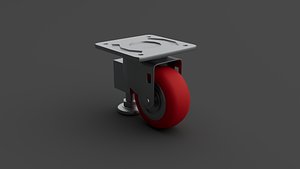 Industrial Caster Wheel with Brake Heavy Duty Equipment Roller