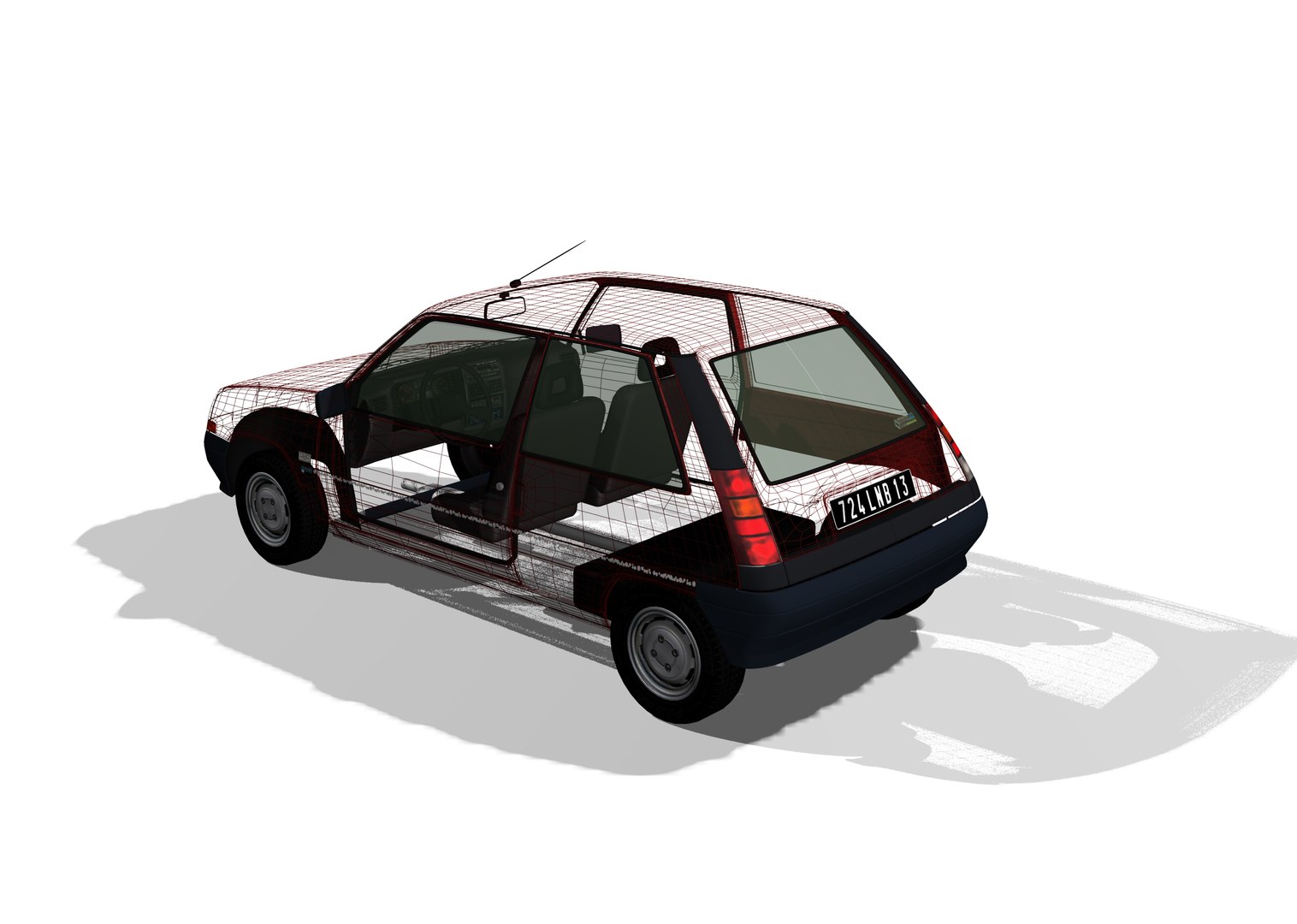 ALEZAN MODELS . Kit 1/43 . Renault Super 5 Gts . 5 Portes 1988 . EUR 46,00 - FR
