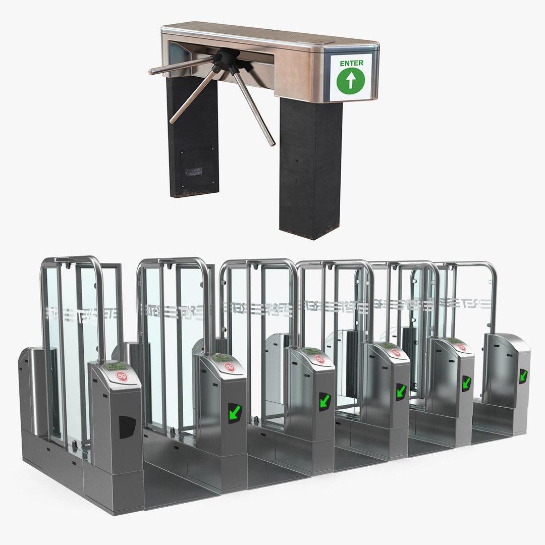 Turnstiles Collection 3D model preview