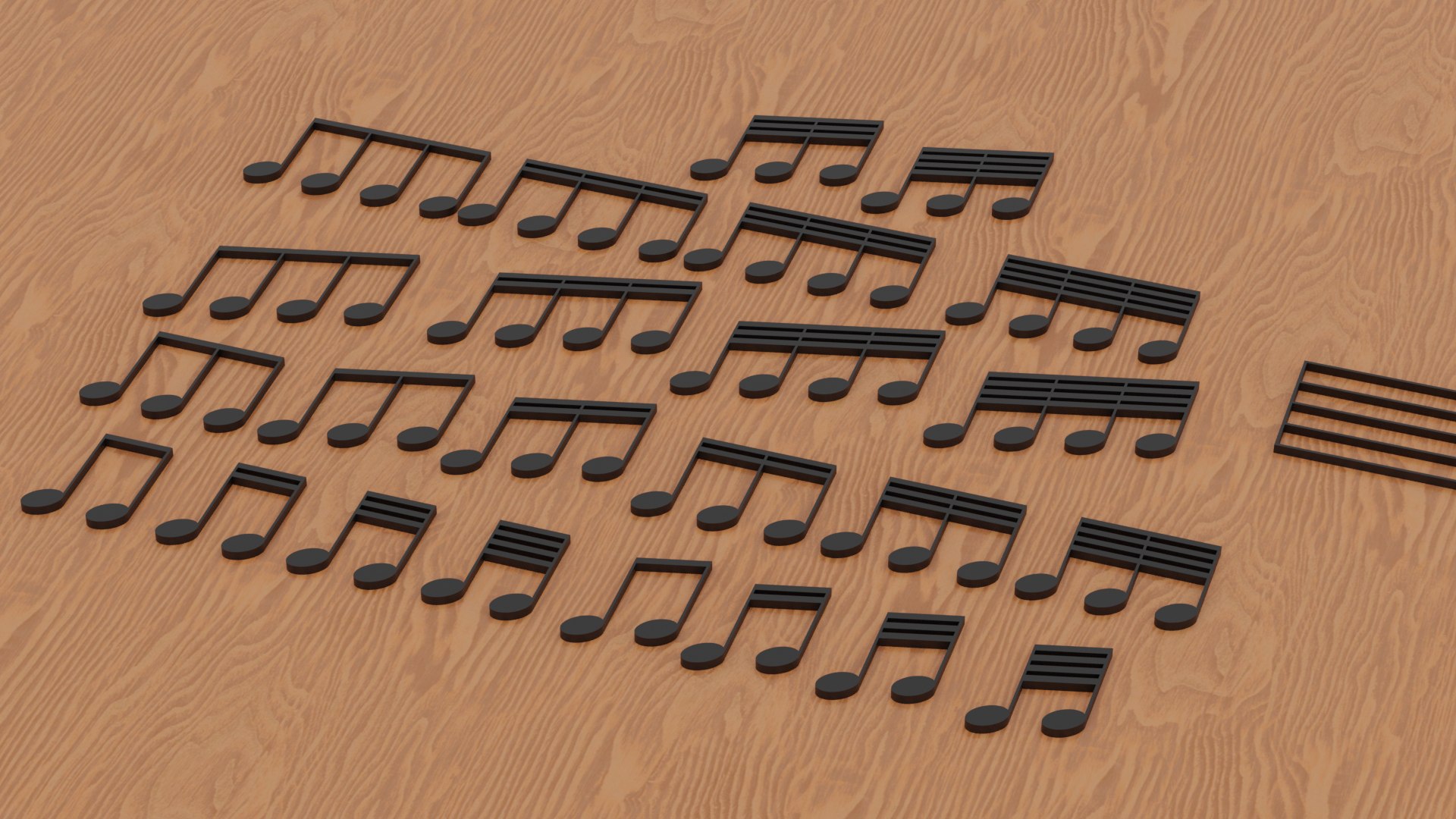 3D Musical Notes 2 Model - TurboSquid 1791889