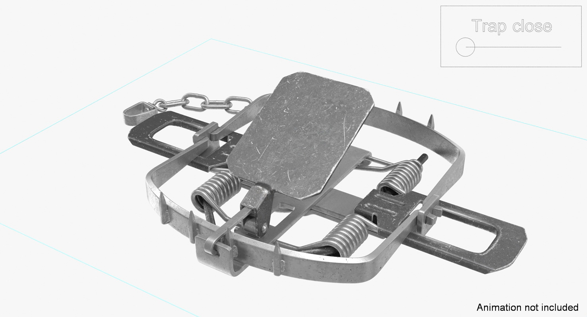 Bear Trap Rigged 3D - TurboSquid 1278649