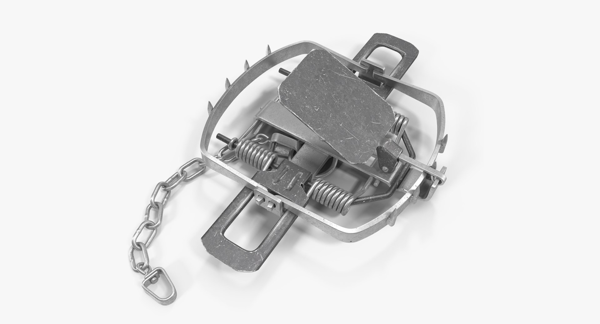 Bear Trap Rigged 3D Model preview