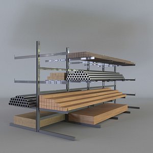 Storage Shelving 3D Model - TurboSquid 2402999