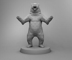 bear animal nature 3D model