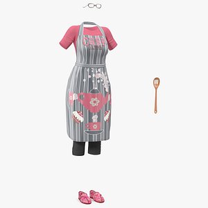 3D kitchen clothing apron