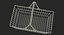 shopping baskets trolley 2 3D