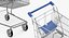 shopping baskets trolley 2 3D