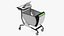 shopping baskets trolley 2 3D
