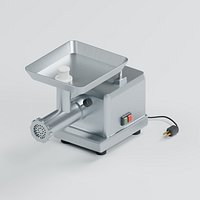 Commercial Meat Grinder with Feed Tray Pusher and Cutting Plate