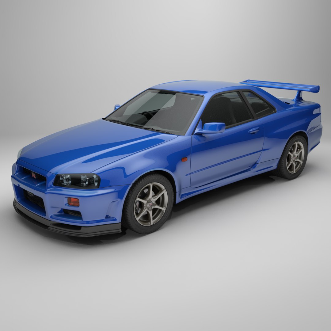 Nissan skyline GT-R R34 Model 3D - TurboSquid 1744039