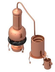 copper distiller 3d model
