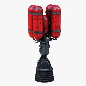 rocket engine 3d model