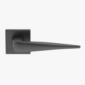 3D Atlantic Forme Foglia Handle Matt Black model