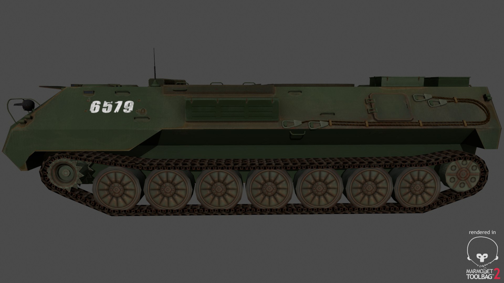 Mt-lbu Amphibious Armoured 3d Model