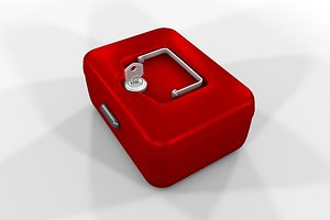 petty cash box 3d 3ds