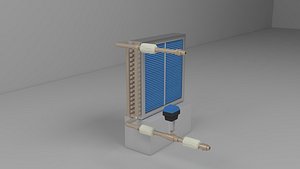 AHU Cooling Coil Element 3D model