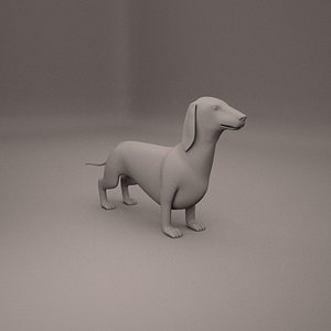 dachshund 3D model