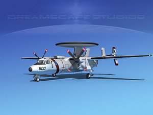 3d model grumman e-2c hawkeye