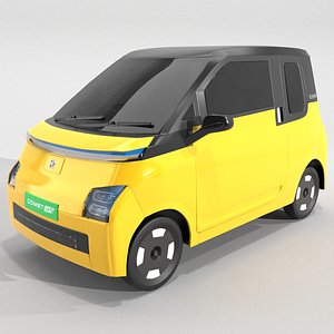 MG Comet Electrick Car Yellow 3D model