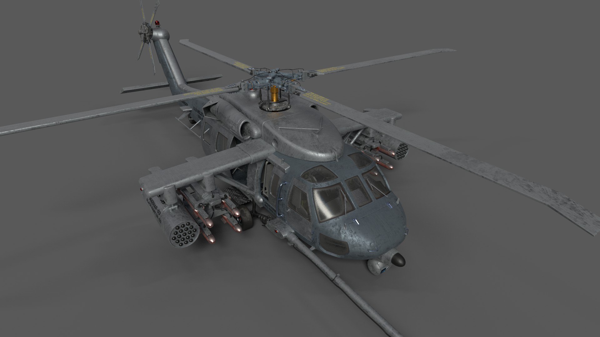 SIKORSKYBLACKHAWKUH60 3D Model - TurboSquid 1806484