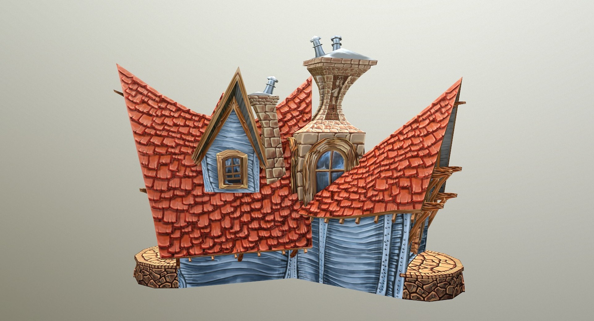 Max Stylized Strange House