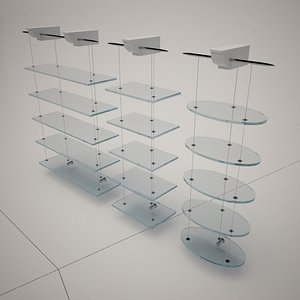 3d cattelan italia nuvola shelves model