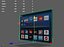 Wandbehang TV Fernseher Low-Poly PBR