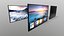 Wandbehang TV Fernseher Low-Poly PBR