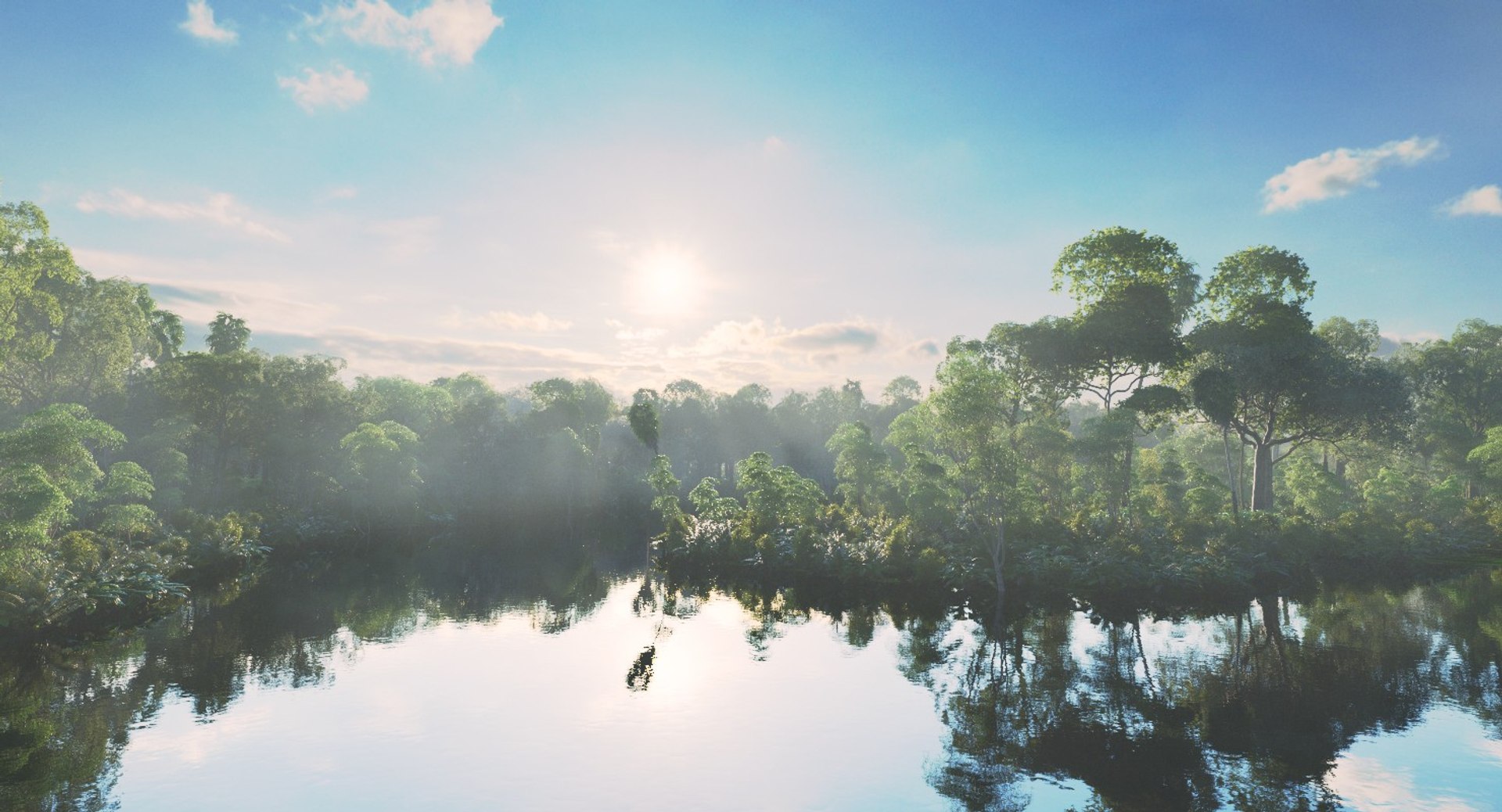 3D Scene Amazon River Model - TurboSquid 1248195
